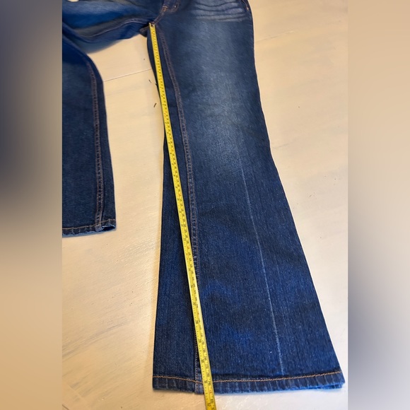 Bisou Bisou Flare Split Leg Embellished Jeans size 8 - Picture 7 of 9